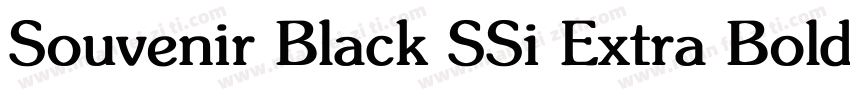 Souvenir Black SSi Extra Bold字体转换